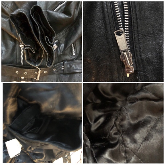 🌸••SOLD••🌸1960s VINTAGE Mens Motorcycle Jacket - Picture 6 of 8